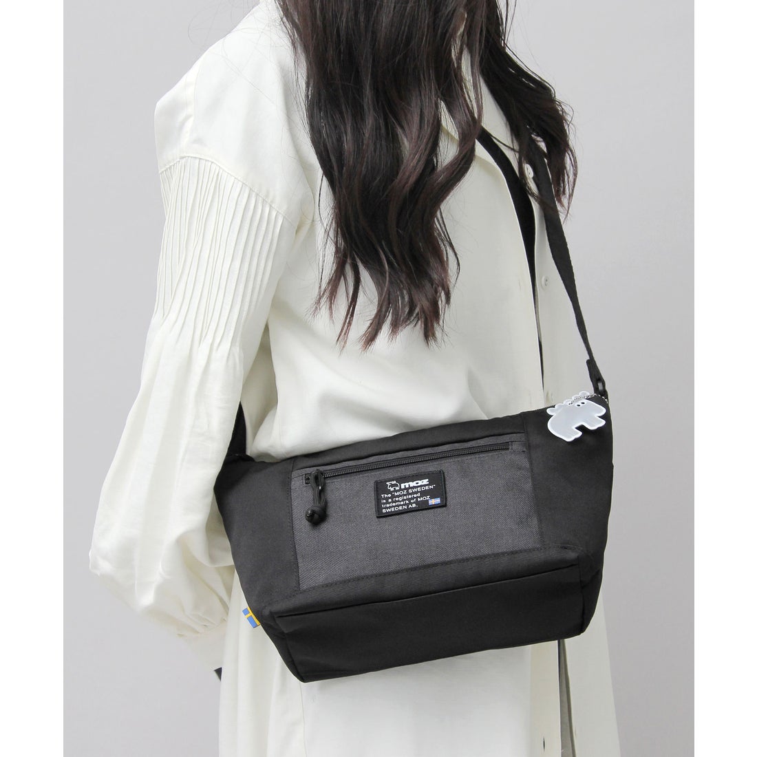 モズ moz ショルダーバッグ マザーズバッグ リフレクトチャーム付き