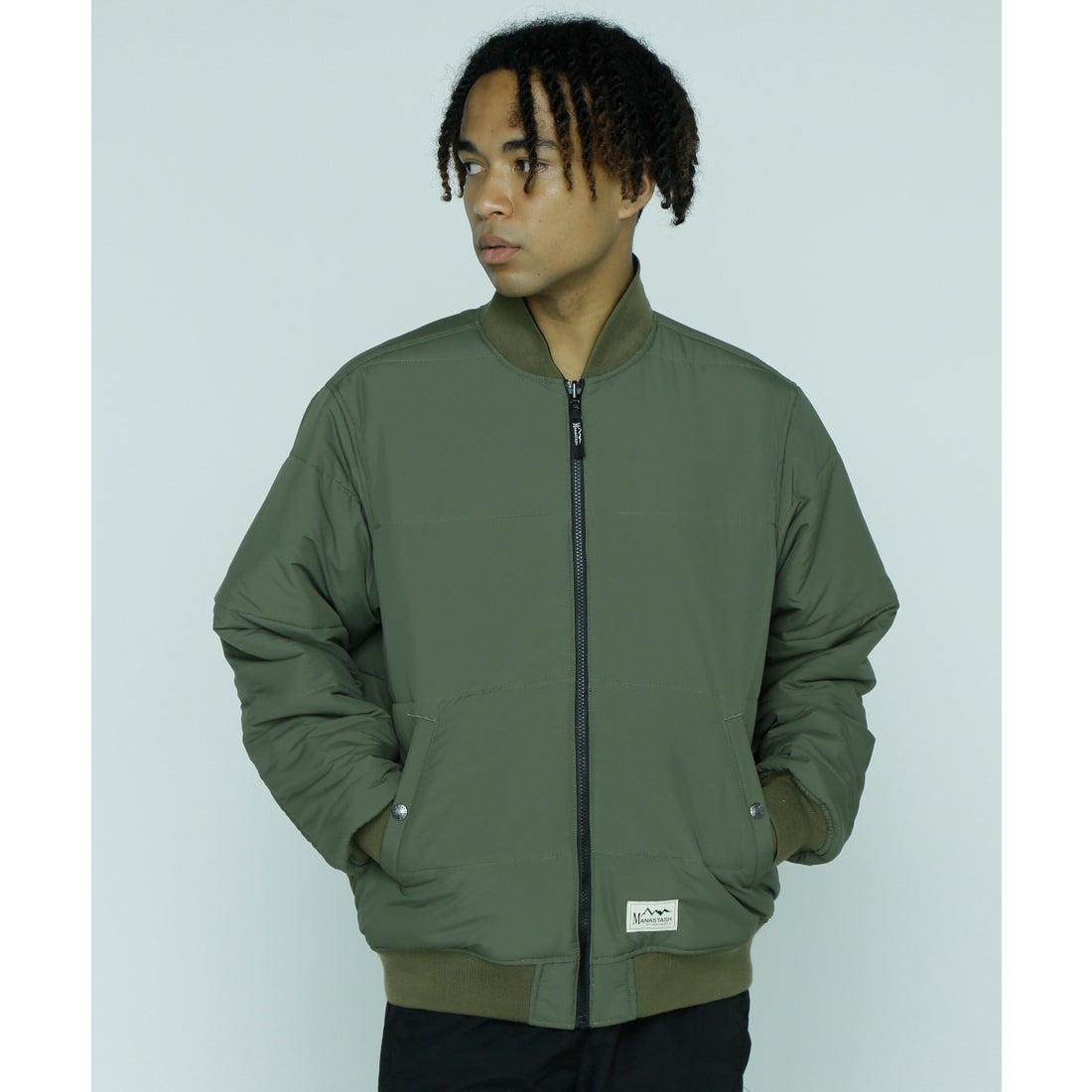 マナスタッシュ MANASTASH MANASTASH/REVERSIBLE NYLON VARSITY JACKET