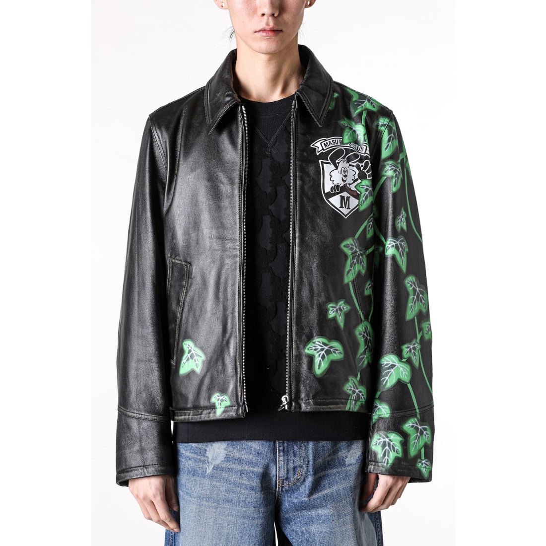 エムエーエスユー MASU MASU X VERDY M.B.C. Leather Sports Jacket