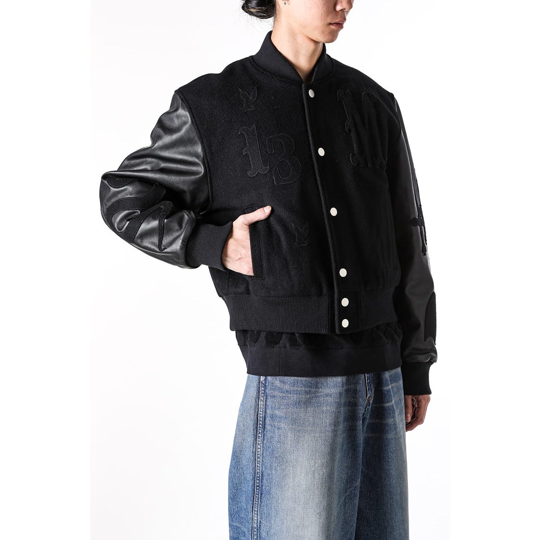 エムエーエスユー MASU Masu Varsity Jacket （BLACK） 通販 大阪