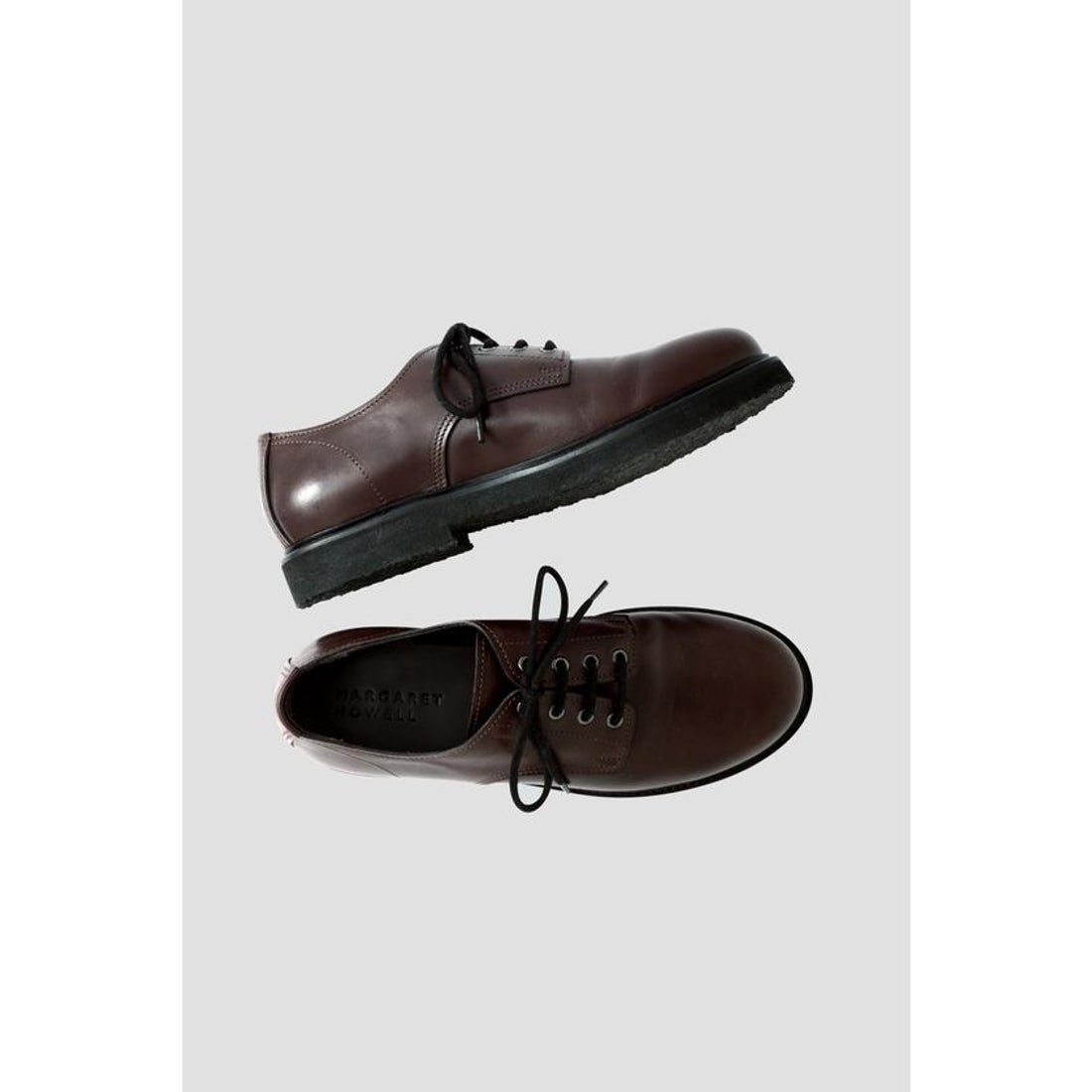 マーガレット・ハウエル MARGARET HOWELL RAW EDGE DERBY （BROWN