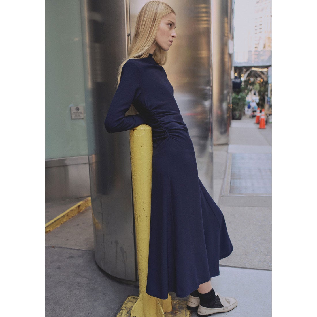 ロングワンピース .-- TOAST （ダークブルー） -MANGO - マンゴ公式