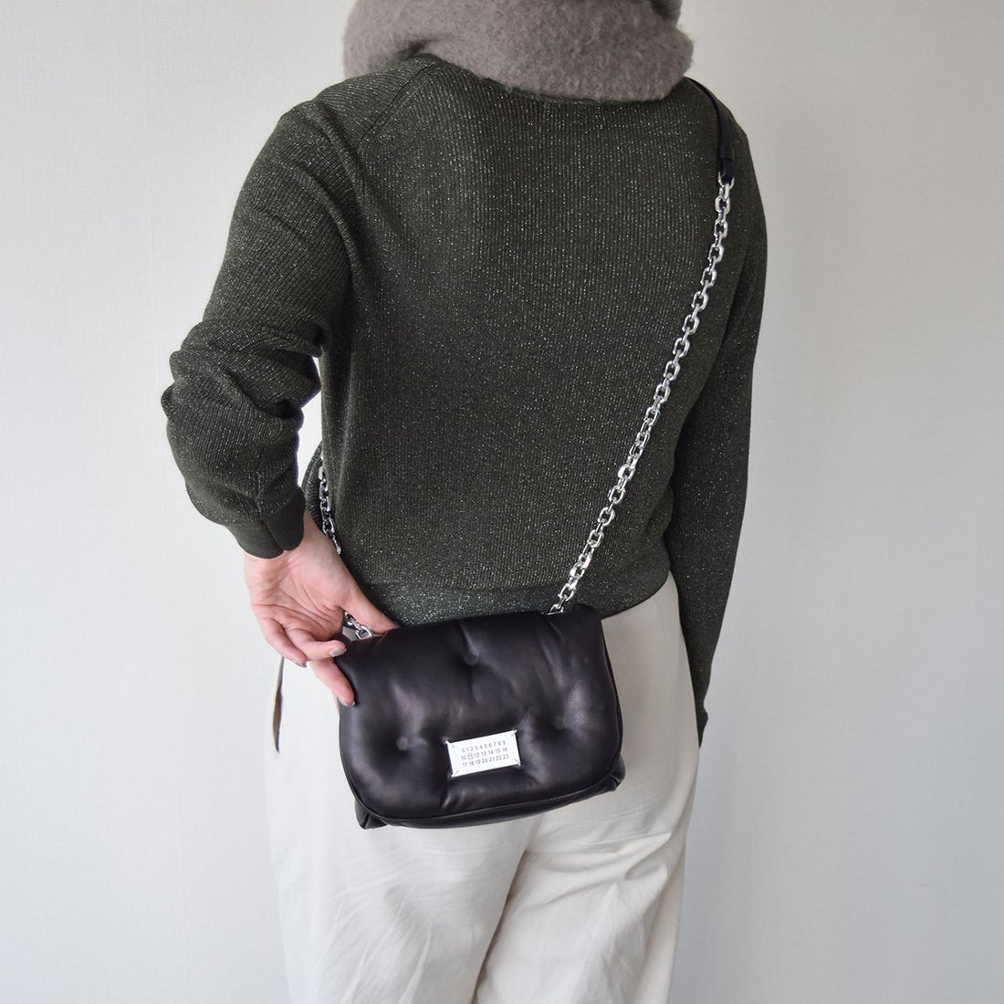 メゾン マルジェラ MAISON MARGIELA GLAM SLAM FLAP SMALL （ブラック