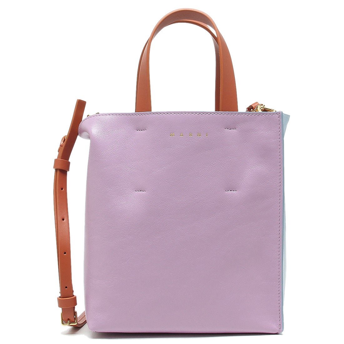 マルニ MARNI ハンドバッグ ショルダーバッグ ミュゼオ 2WAY パープル