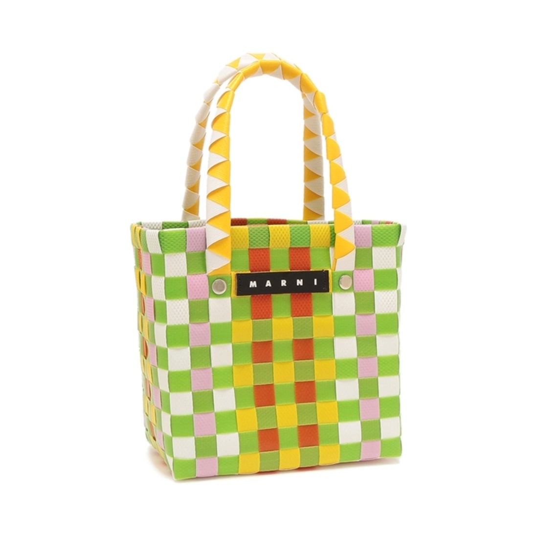 マルニ MARNI かごバッグ マルチカラー ウーブン マイクロ バスケット