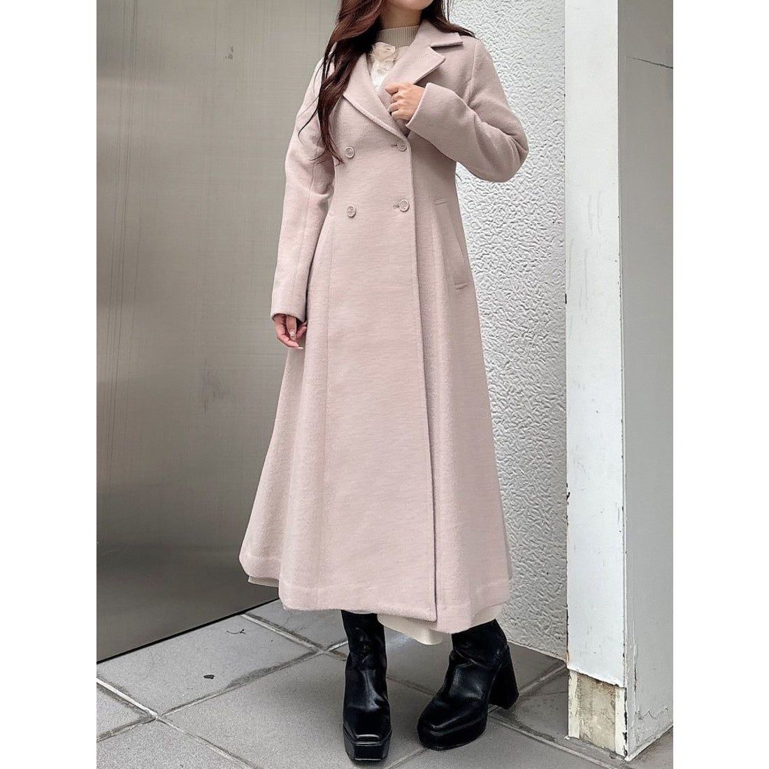 マーキュリーデュオ MERCURYDUO フィットアンドフレアコート