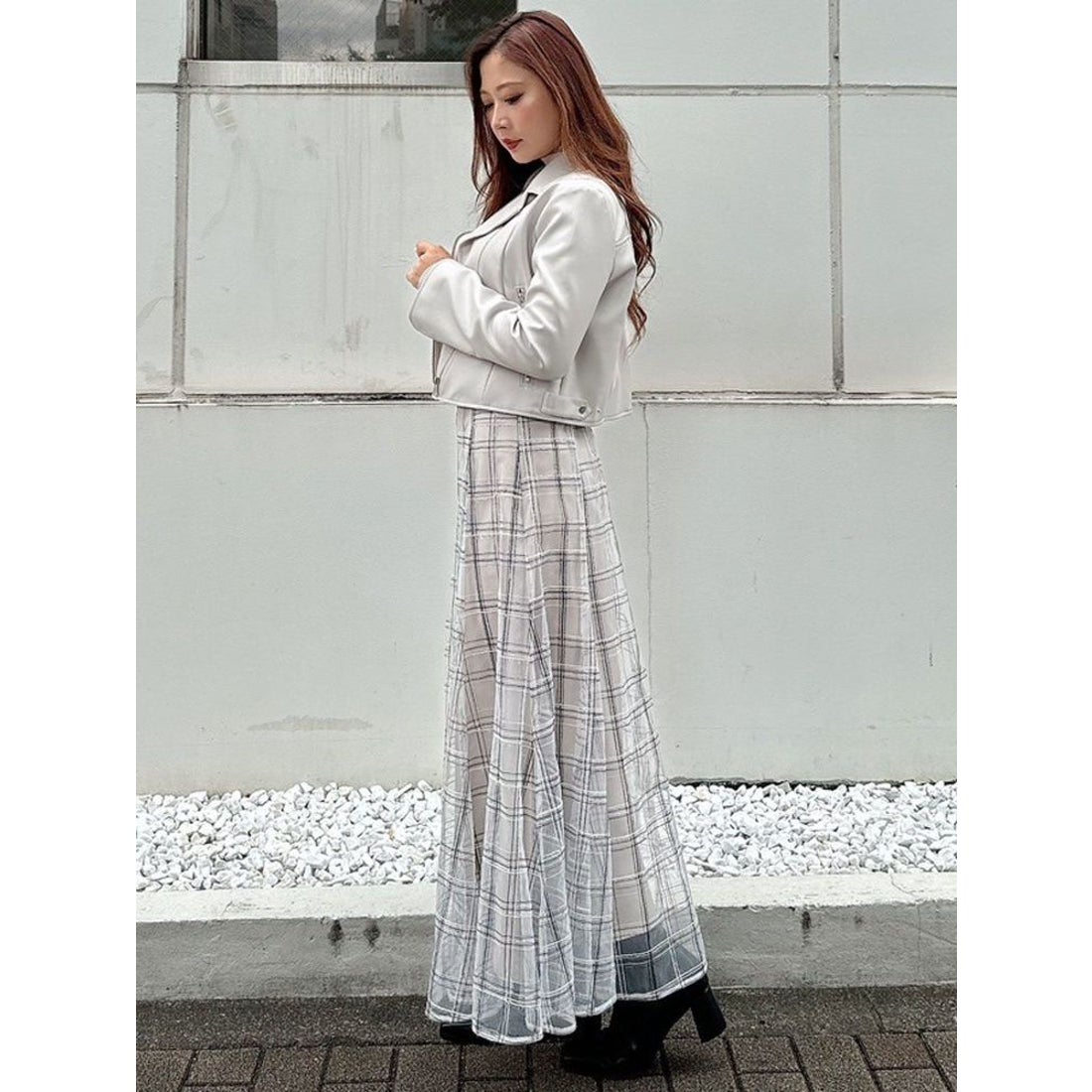 マーキュリーデュオ MERCURYDUO フェイクレザーコンパクトライダース