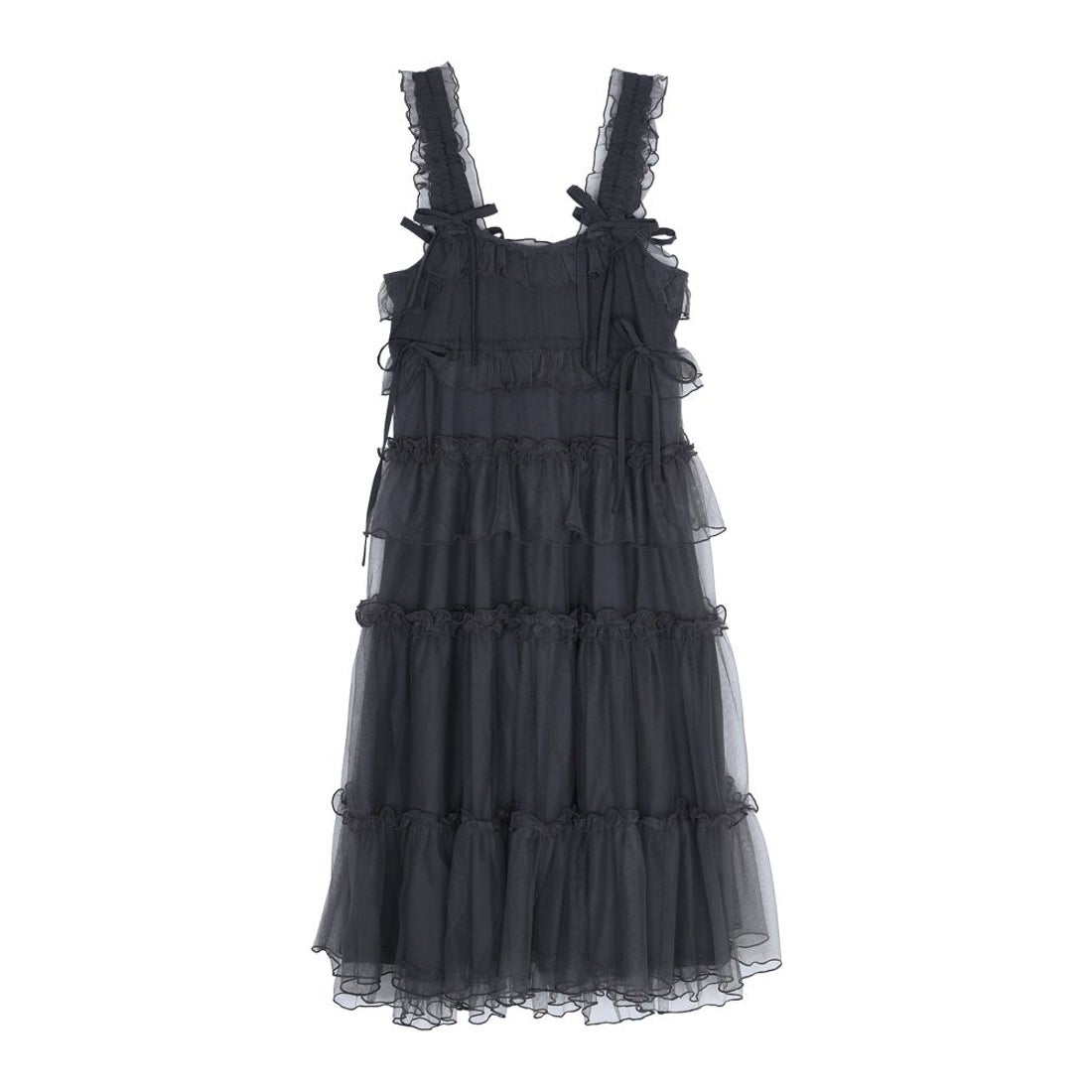 メリージェニー merry jenny チュールドロストロングワンピース