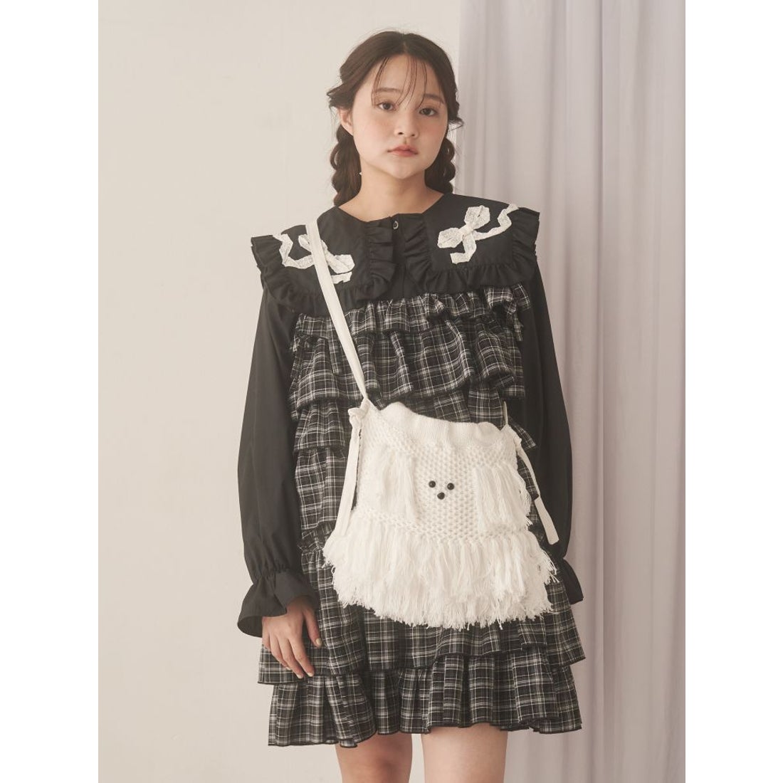 メリージェニー merry jenny わんわんポシェット （オフホワイト