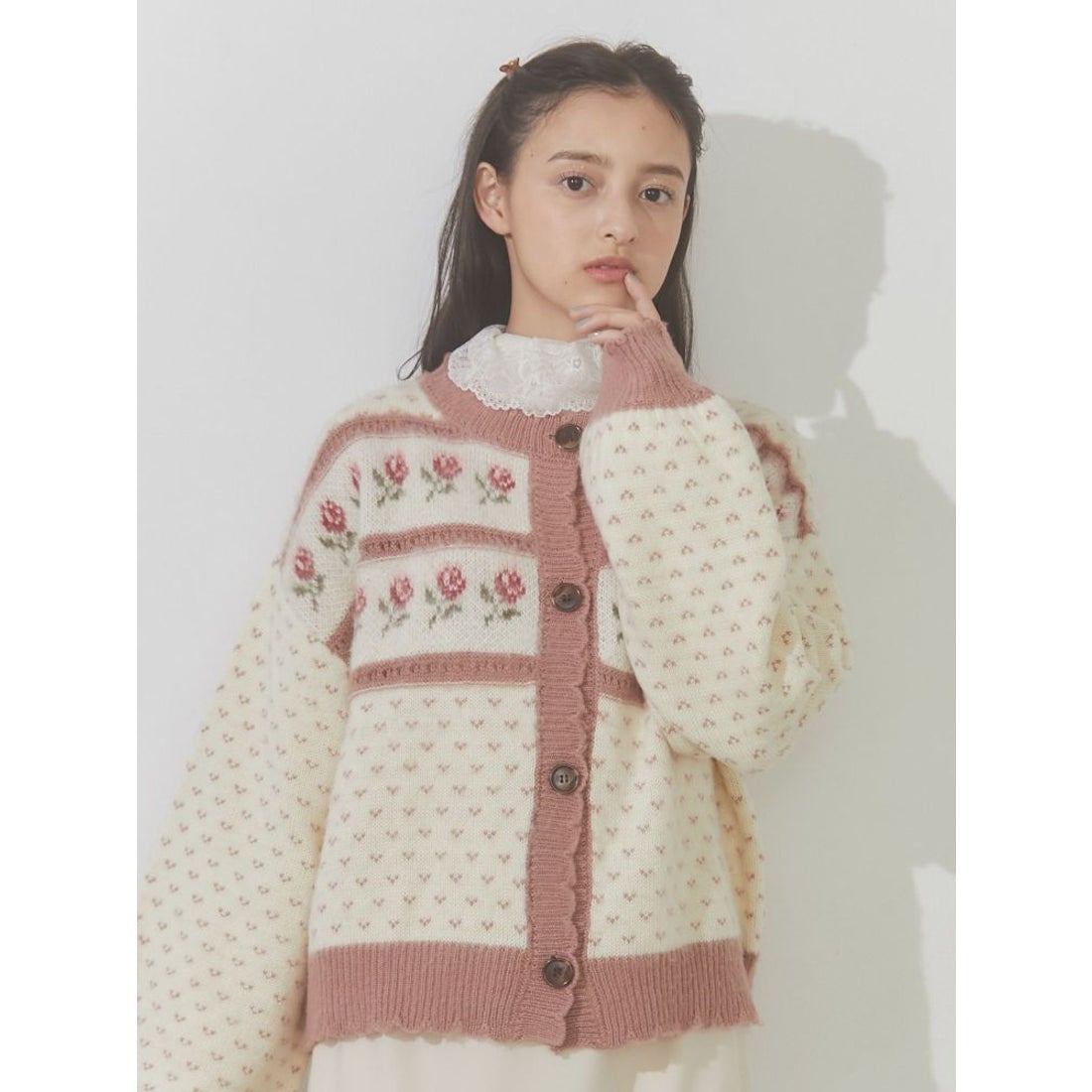 メリージェニー merry jenny merry jenny flower gardenニット