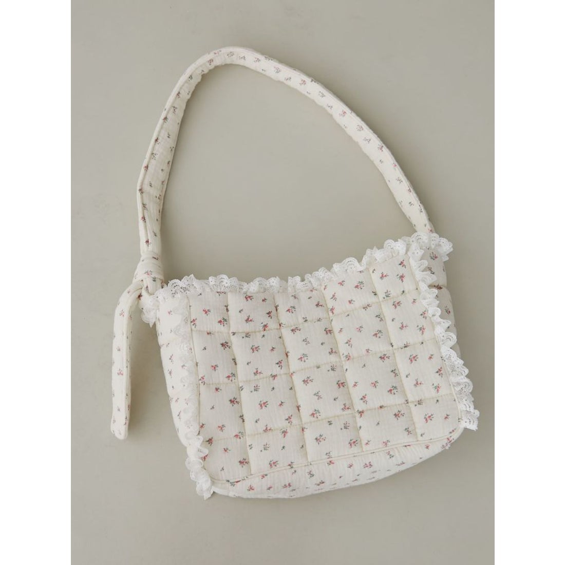 メリージェニー merry jenny お花のガーゼキルトショルダーバッグ