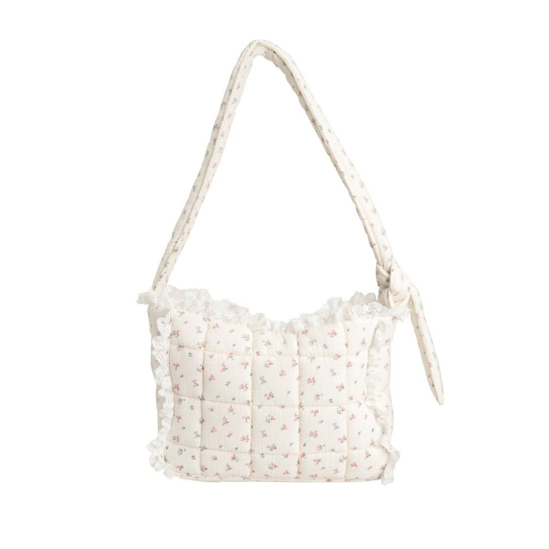 メリージェニー merry jenny お花のガーゼキルトショルダーバッグ