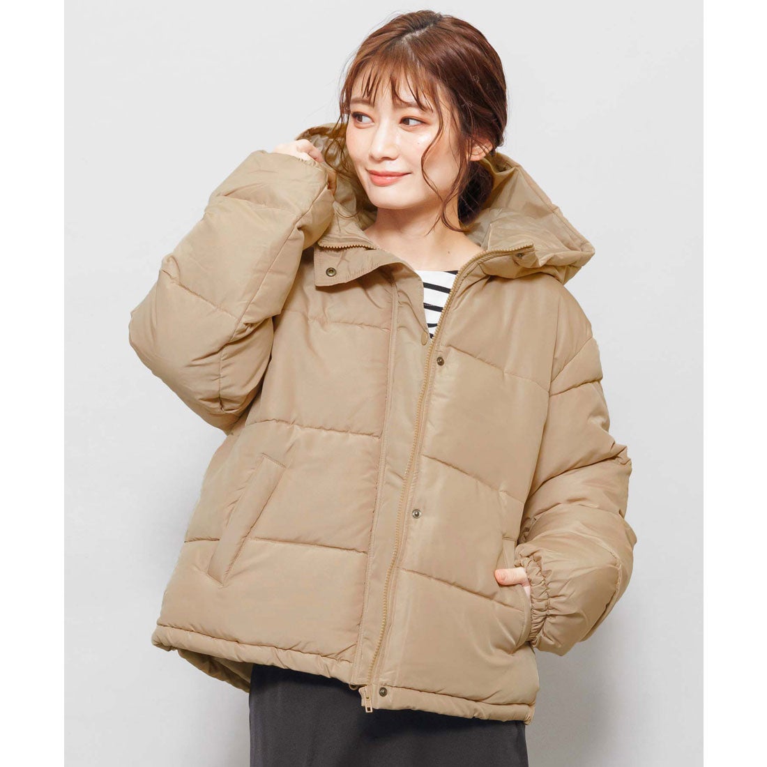 ミリアンデニ mili an deni ボリュームフェイクダウンジャケット