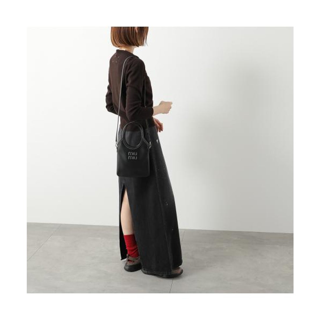 ミュウミュウ Miu Miu MIUMIU ショルダーバッグ 5BA281 2CRW レザー