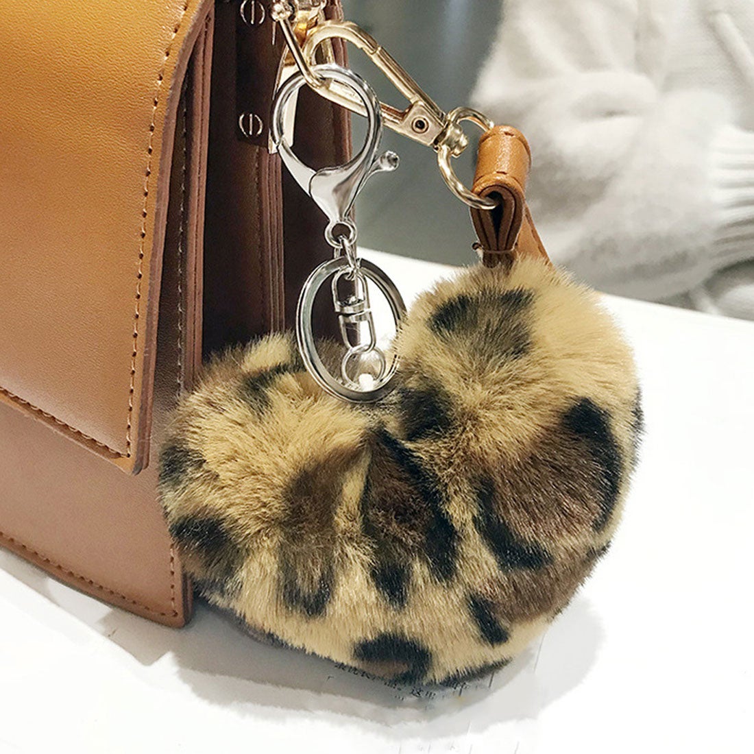miniministore レオパード柄 バッグチャーム 大人 -靴＆ファッション