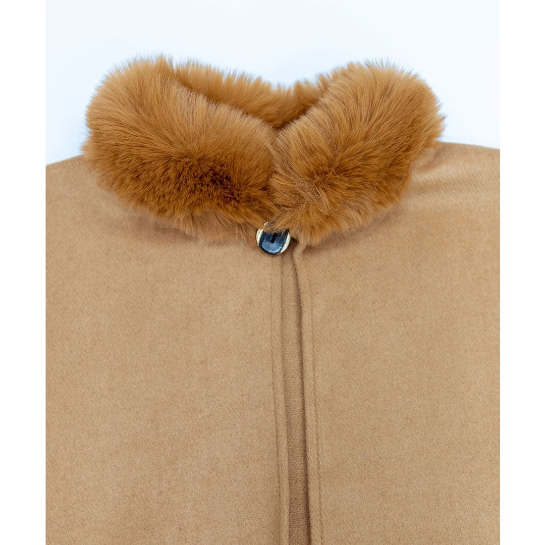 ミニミニストア miniministore ファー付きケープコート レディース