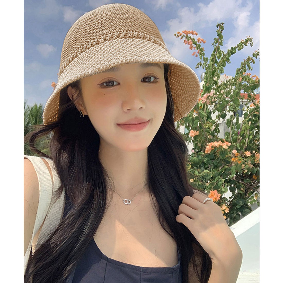 ミニミニストア miniministore バケットハット レディース 麦わら帽子