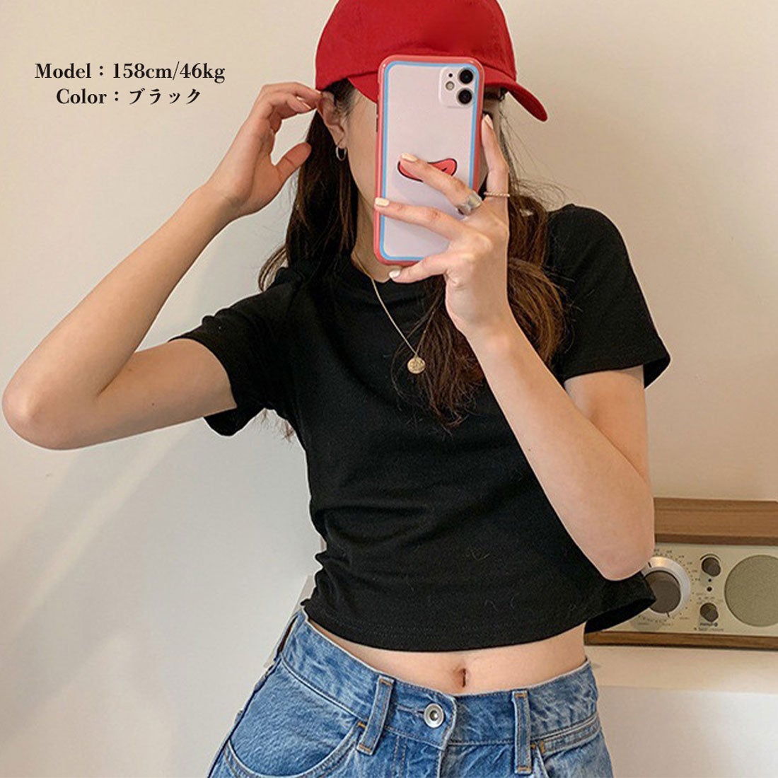 miniministore ショート丈tシャツ へそ出し 8色 夏 - ファッション通販