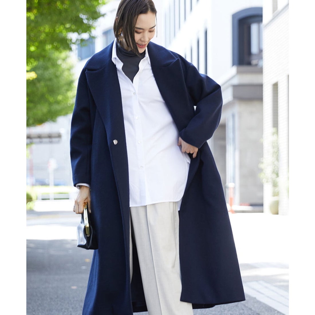 LE CIEL BLUE ルシェルブルー オーバーコート 専用ルシェルブルー