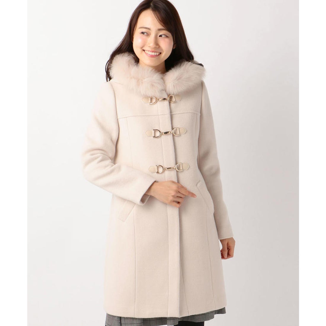 ミッシュマッシュ MISCH MASCH ビットロングダッフルコート （ベージュ