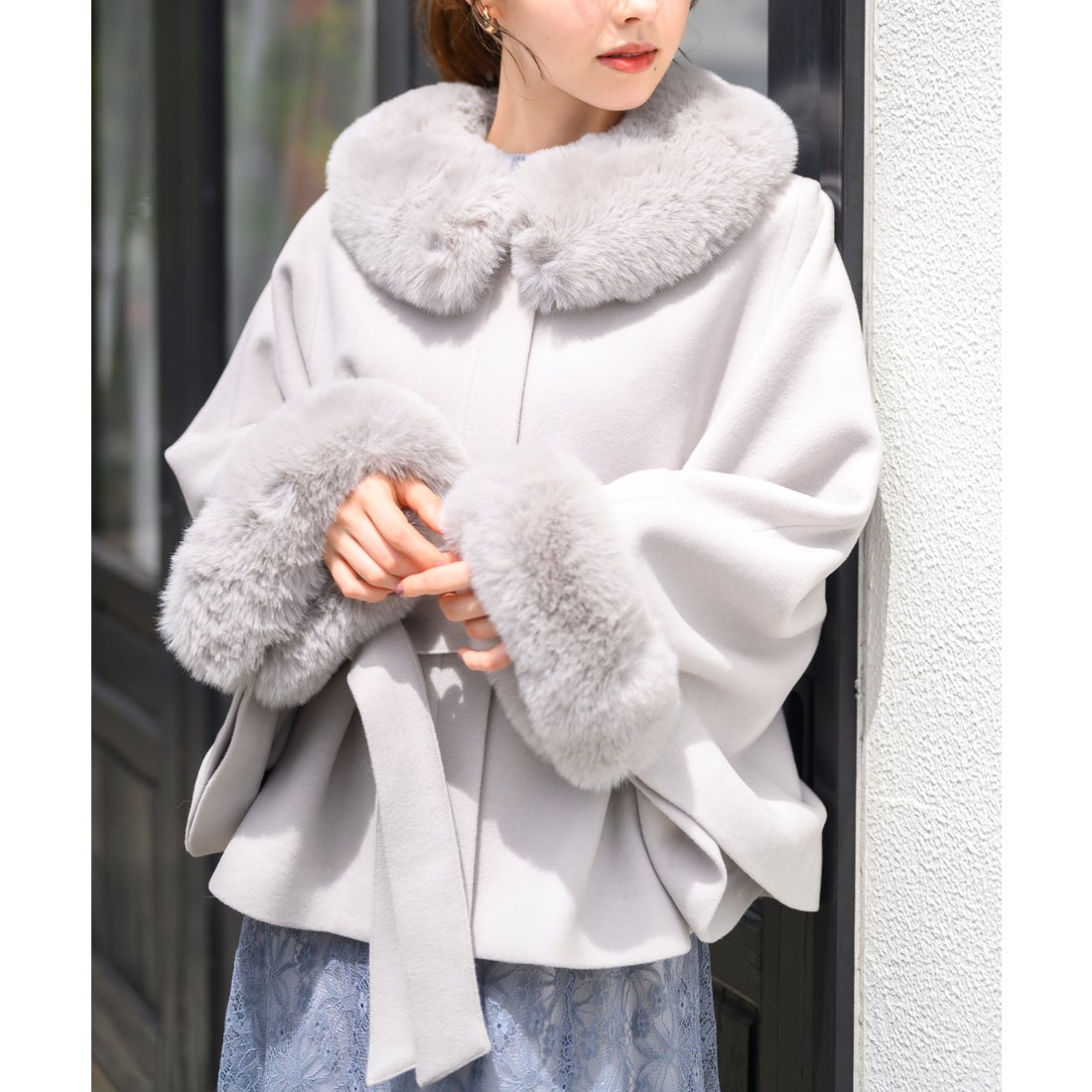 ミッシュマッシュ MISCH MASCH □2024秋冬新作□ポンチョコート