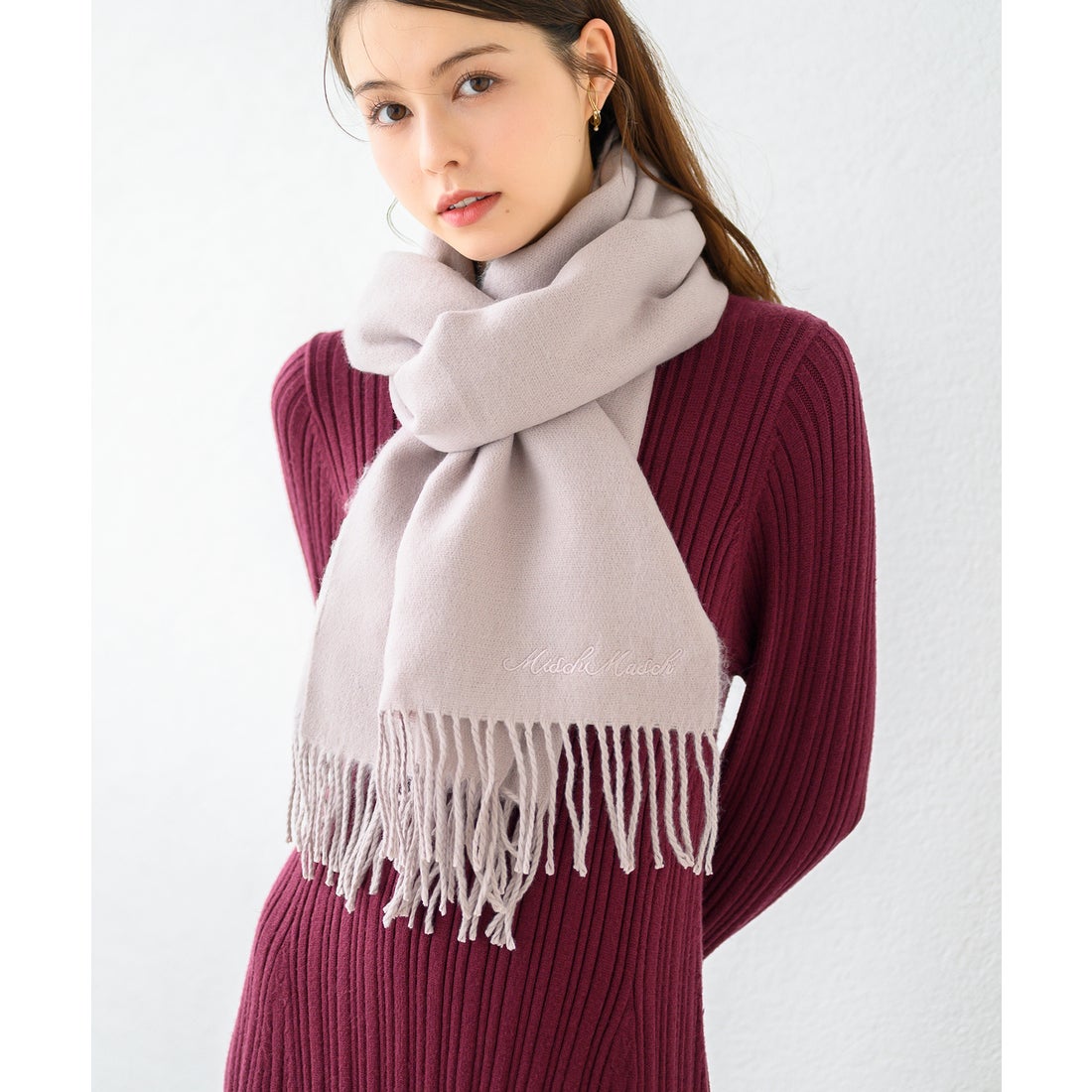 ミッシュマッシュ MISCH MASCH 【2023秋冬新作】マフラー/MM338701