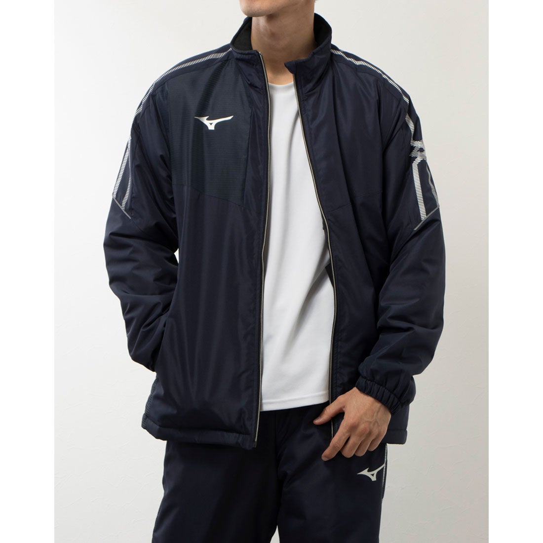 ミズノ MIZUNO メンズ 中綿ジャケット MC-LINE ブレスサーモ中綿