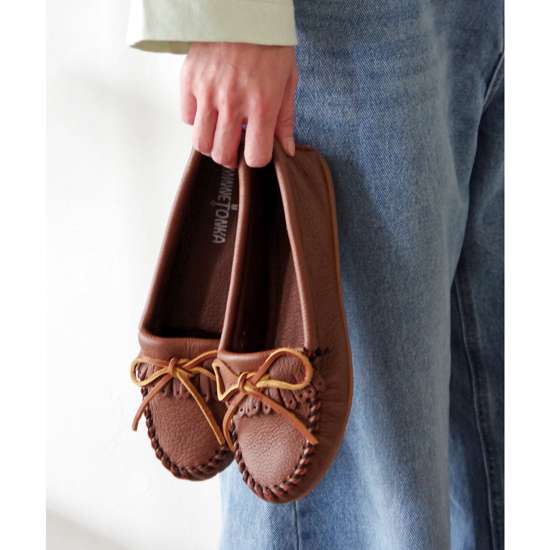 ミネトンカ MINNETONKA 【ハーフサイズ有】ディアスキンモカシン