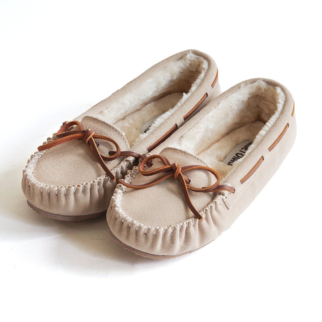 ミネトンカ MINNETONKA ファーモカシン cally-4018-sto （STONE