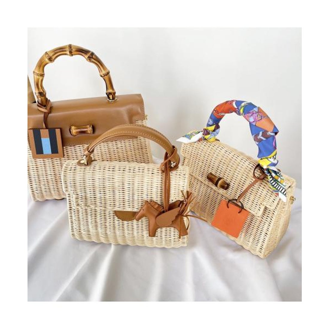 トマソカンドリア Tommaso Candria TOMMASO CANDRIA カゴバッグ 110 籐