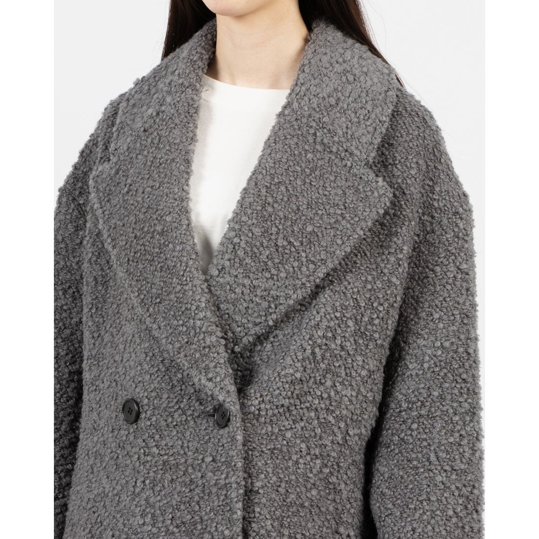 エトレトウキョウ ETRE' TOKYO ビックカラーブークレPコート （GREY