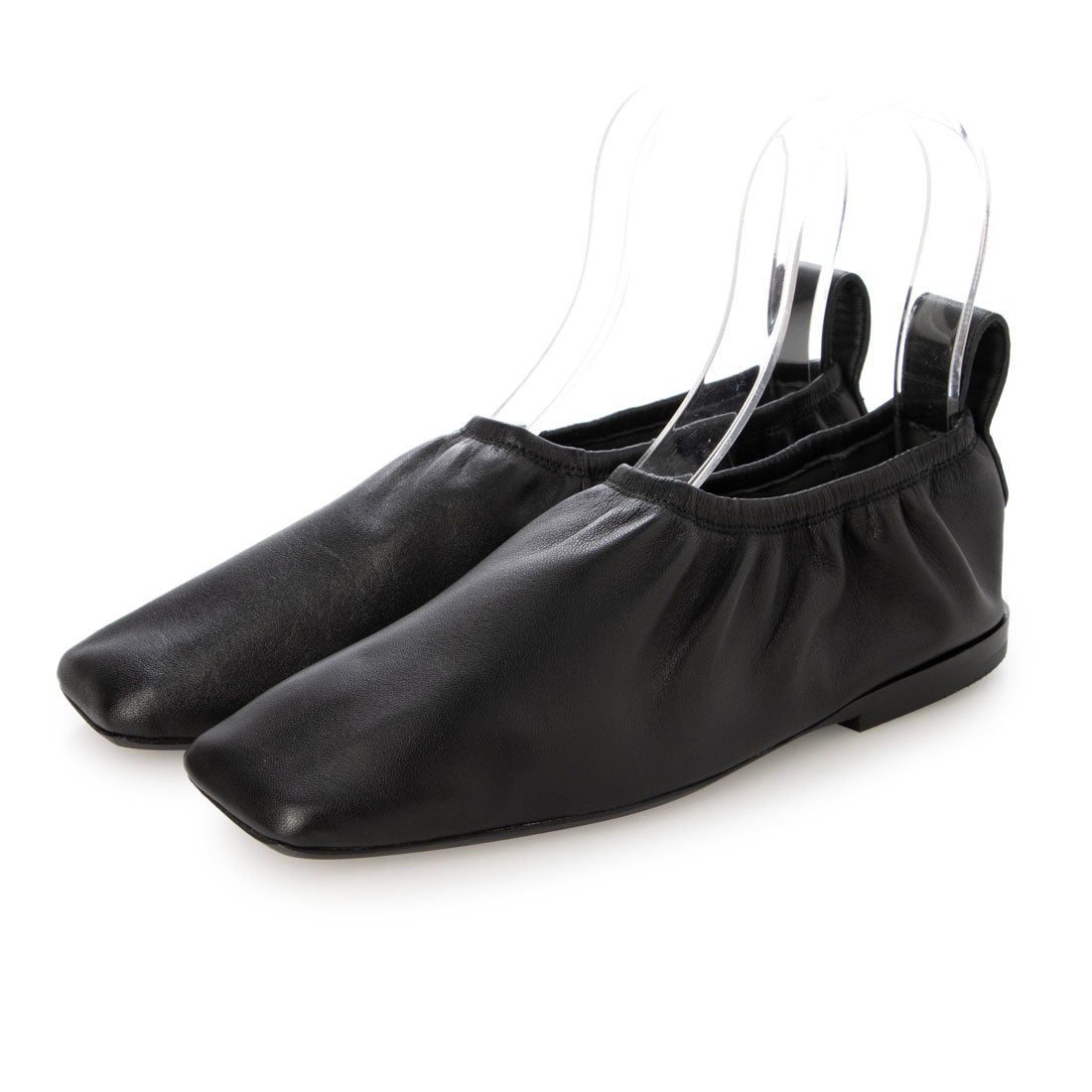 ジェイヴィエーエム JVAM シャーリングフラットシューズ （ブラック