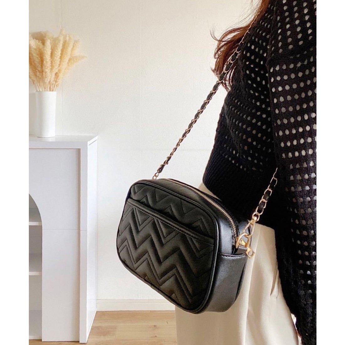 ショップニコニコ ShopNikoNiko キルティングバッグ チェーンバッグ