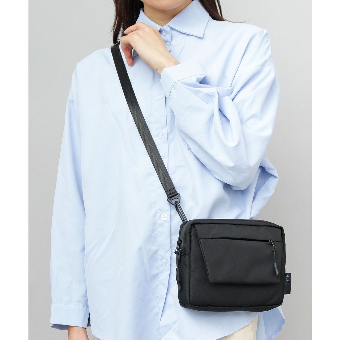ノワール NoiR ショルダーバッグ メンズ レディース 黒 ミニショルダー
