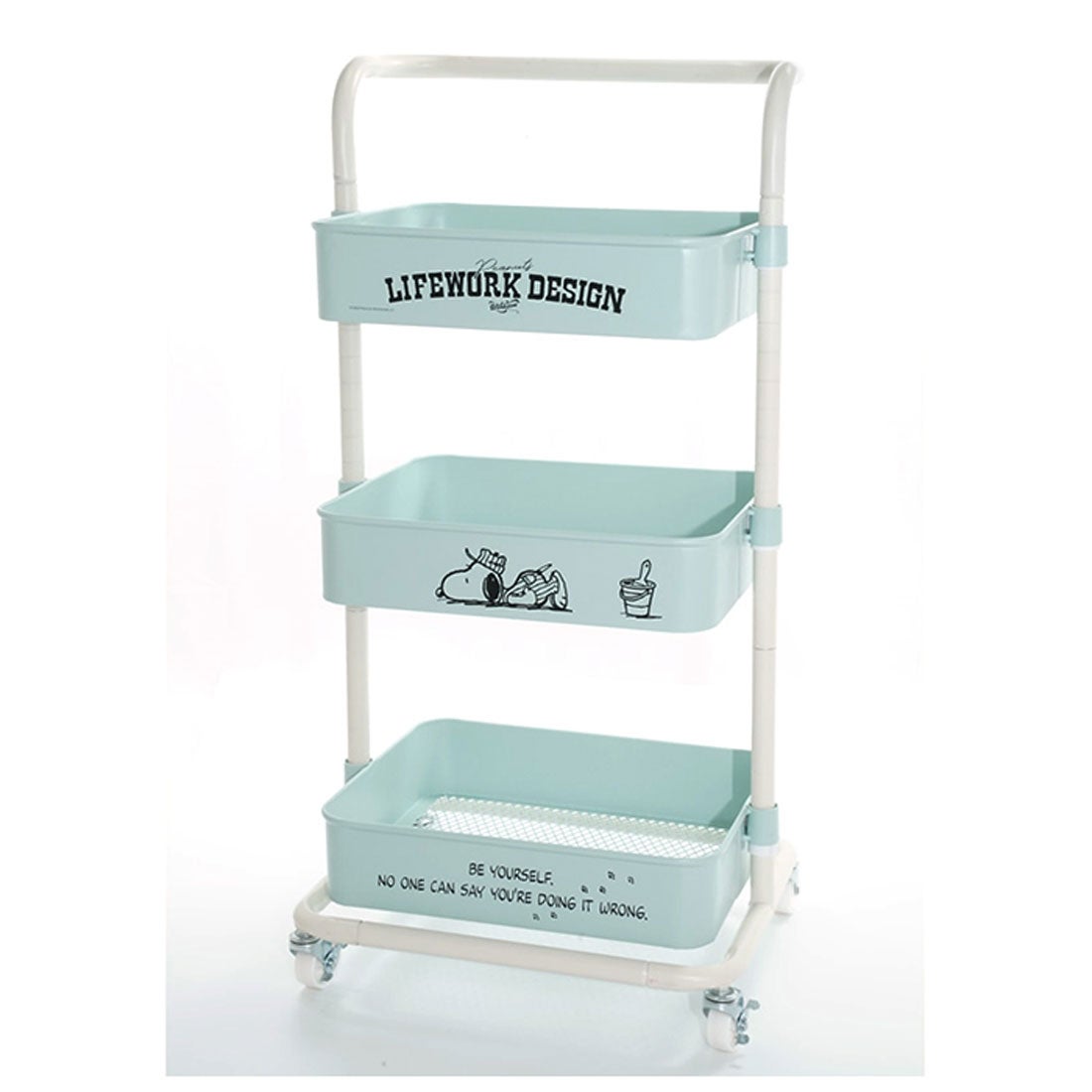 バックヤードファミリー BACKYARD FAMILY スヌーピー キャスター付3段