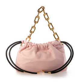 ヌメロヴェントゥーノ N21 ゴールドチェーン 巾着 ショルダーバッグ