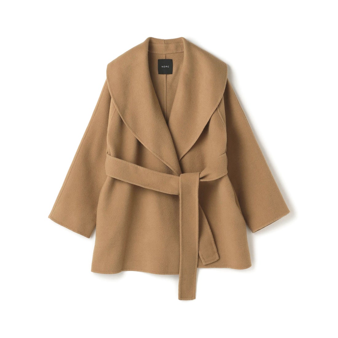 ノーク N.O.R.C ウールメルトンミドルリバーコート （キャメル