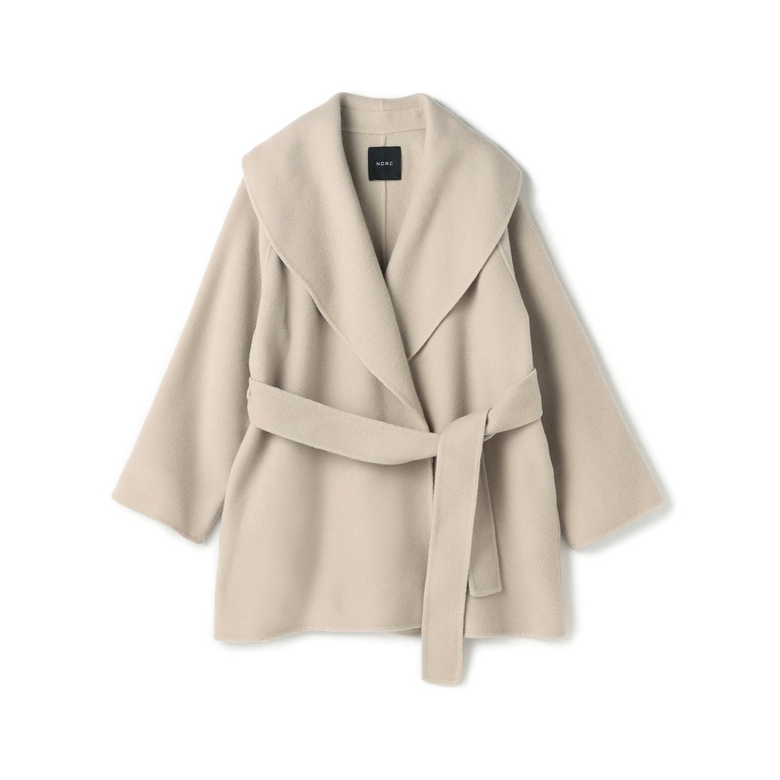 ノーク N.O.R.C ウールメルトンミドルリバーコート （ボルドー