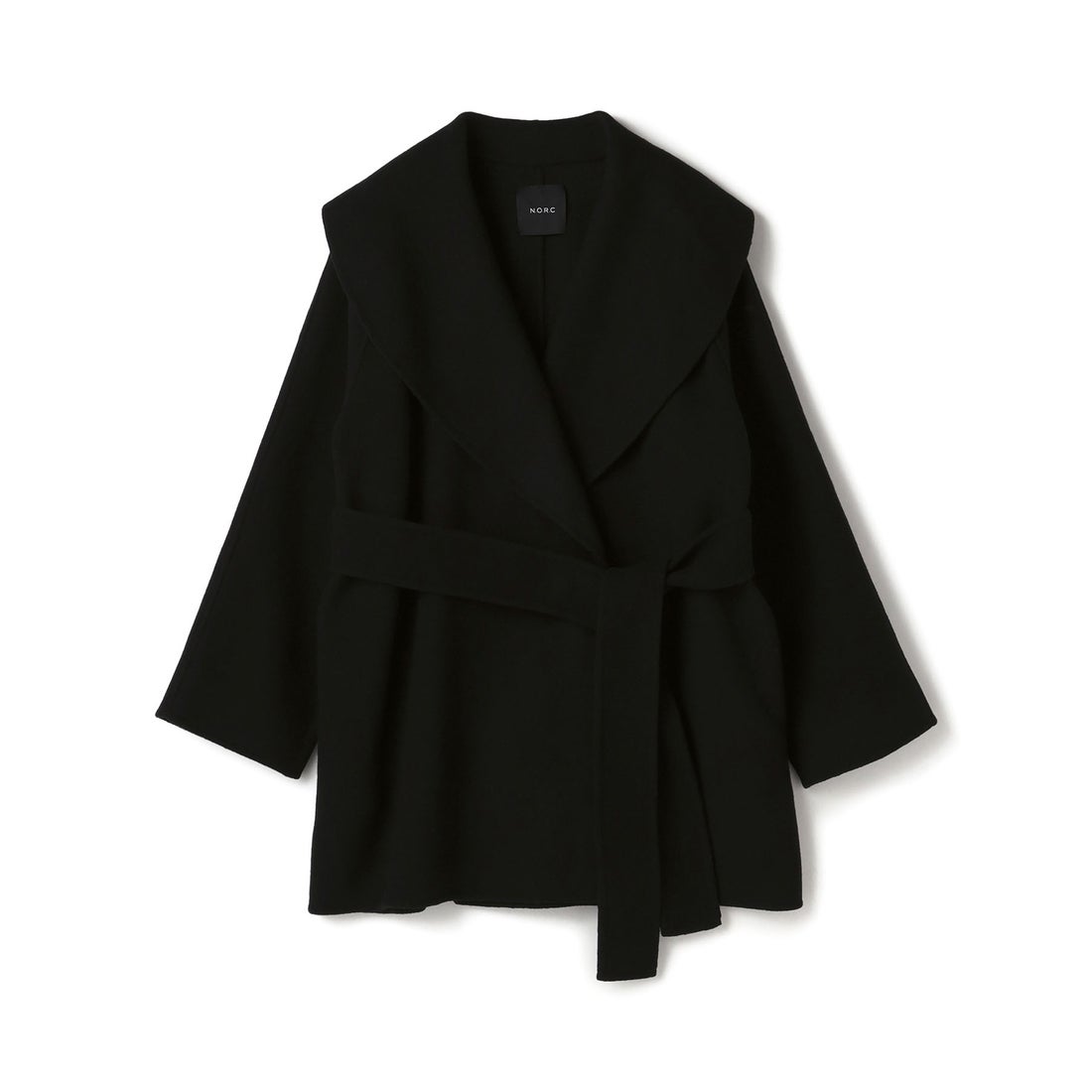 ノーク N.O.R.C ウールメルトンミドルリバーコート （ブラック