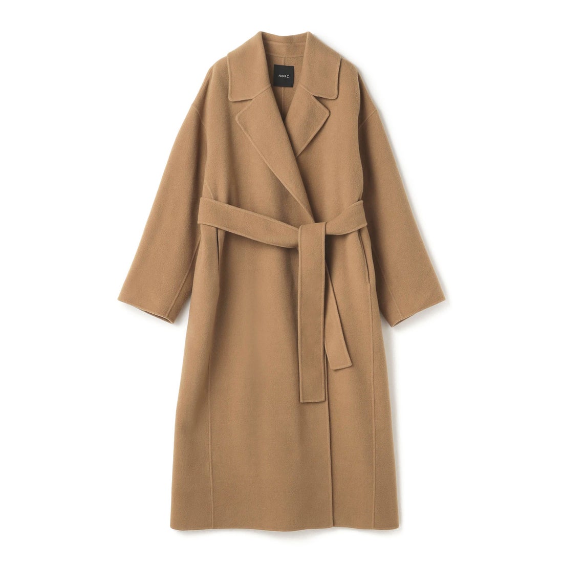 ノーク N.O.R.C ウールメルトンロングリバーコート （キャメル