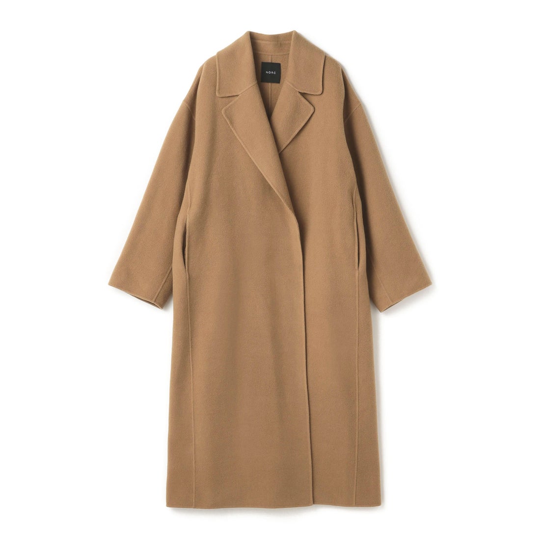 ノーク N.O.R.C ウールメルトンロングリバーコート （キャメル） -waja