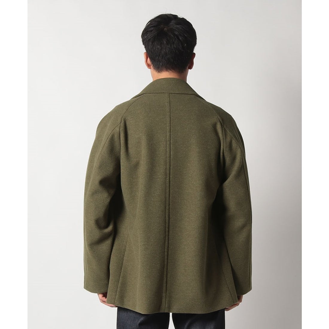 ノーリーズ NOLLEY'S ダブルジャージニードルパンチピーコート