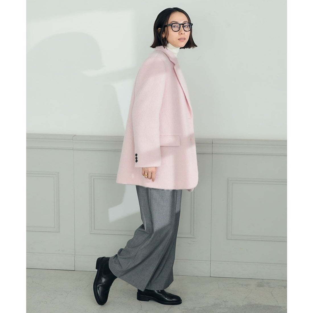 ノーリーズ NOLLEY'S ◇【WEB限定】モヘヤシャギーPREMIUMテーラード