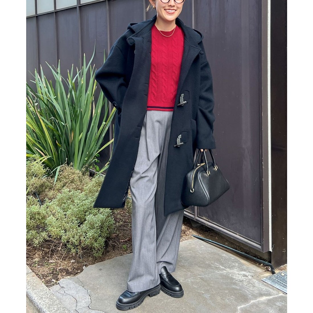 ノーリーズ NOLLEY'S NMPミドル丈ダッフルコート （キャメル