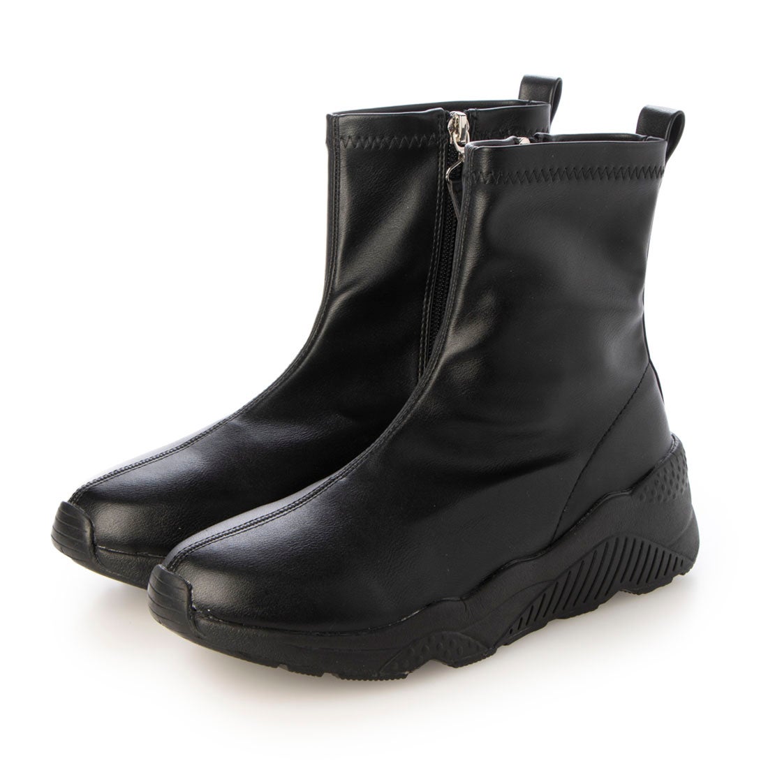 ノヤウ noyau 軽量スニーカーショートブーツ （ブラック） -靴