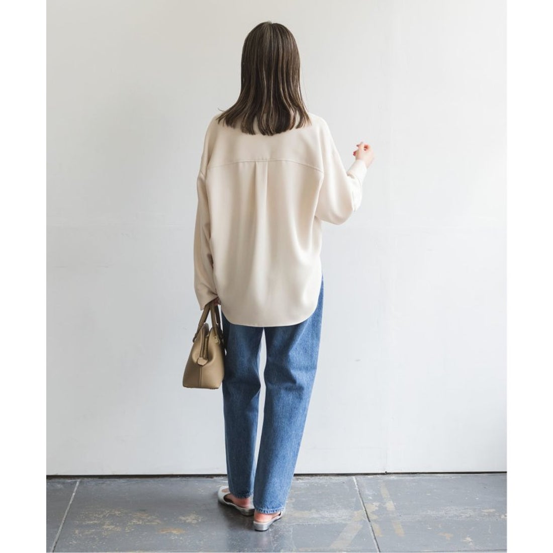 ノーブル NOBLE 《追加》ワークディテールドレープシャツ 2 （ネイビー