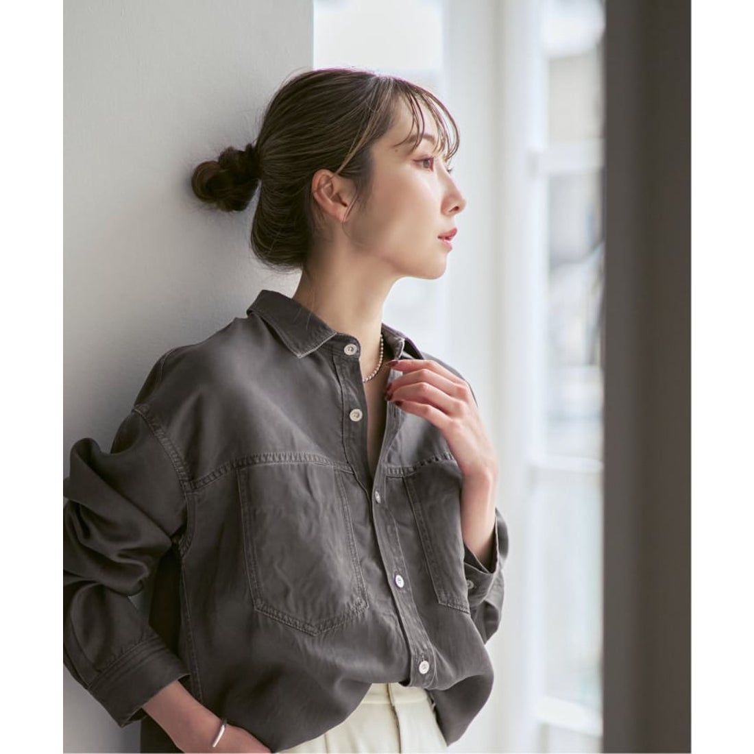 ノーブル NOBLE 《26SS先行予約》フェードカラービッグポケットシャツ