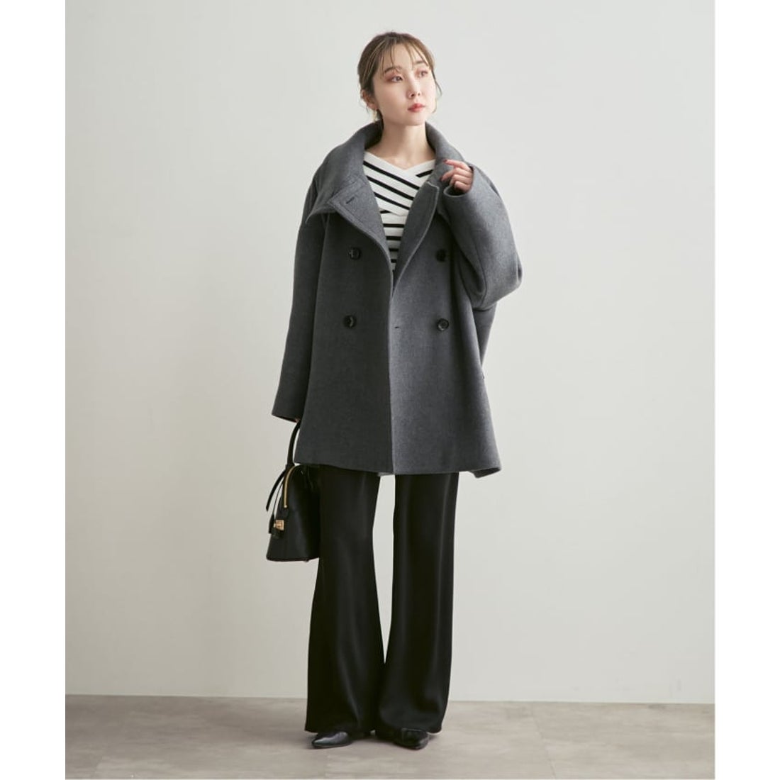 ノーブル NOBLE 《追加・WEB限定カラー》スタンドカラーオーバーコート