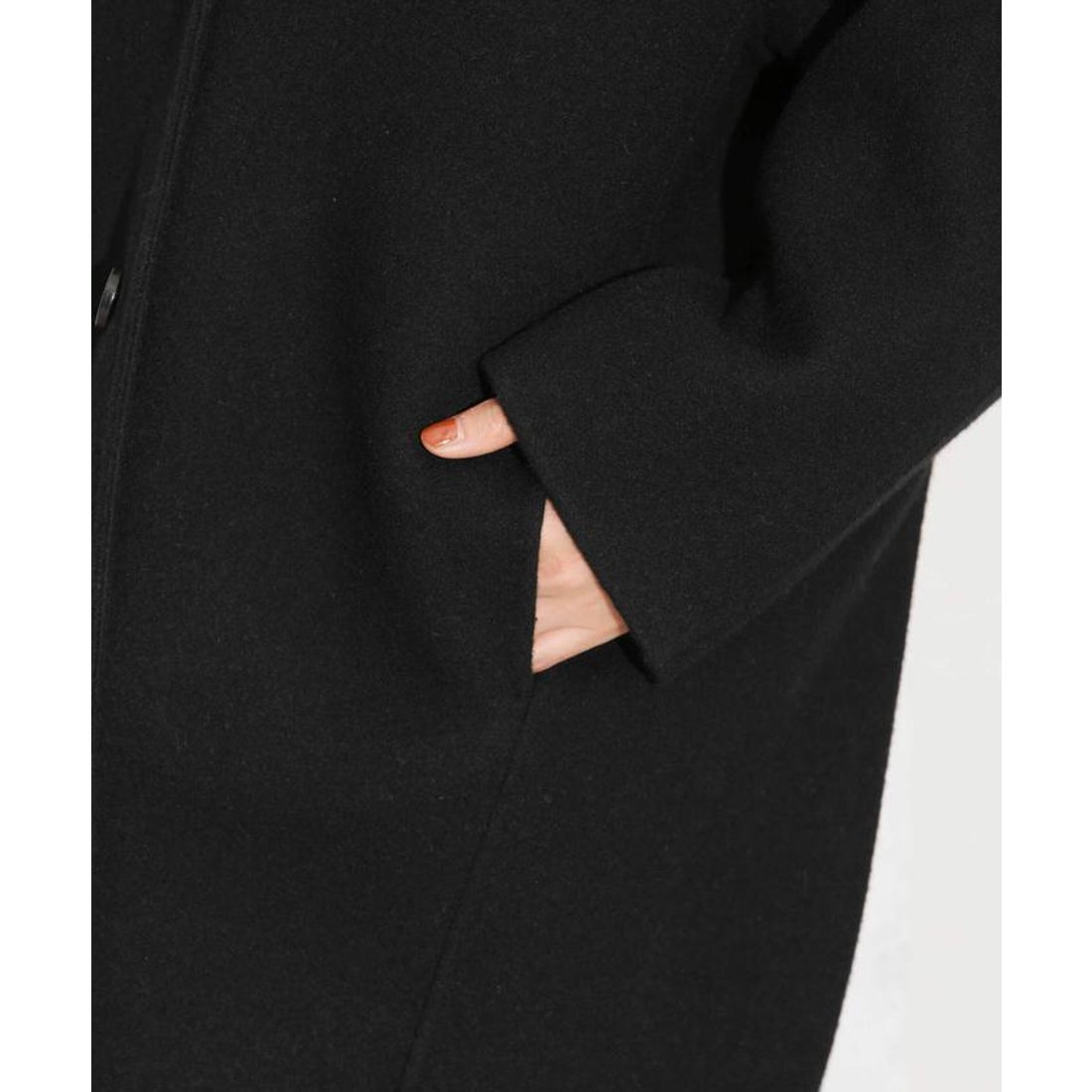 ナノ・ユニバース NANO universe スーパー140ウールリバーミドルコート