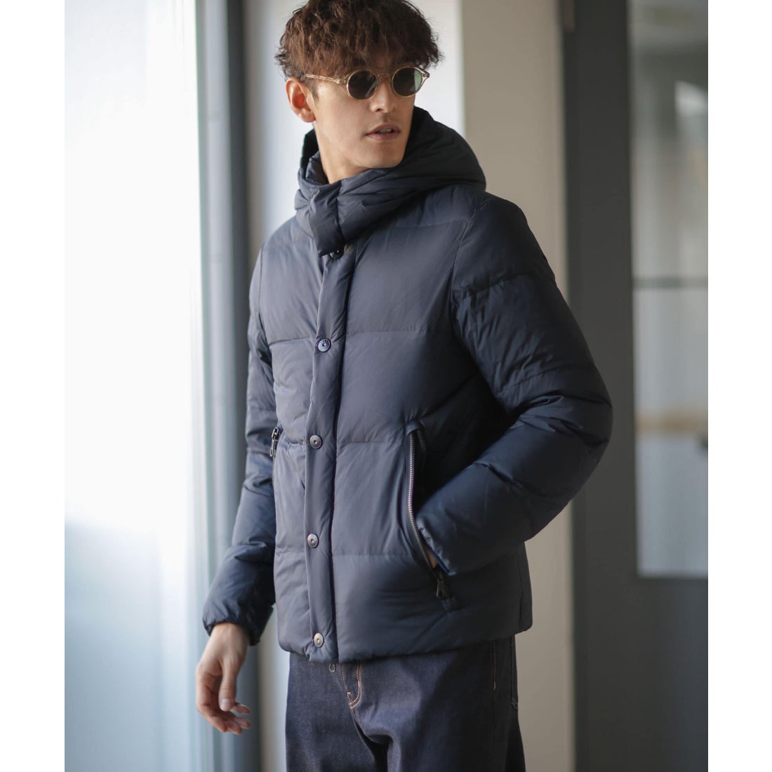 ナノ・ユニバース NANO universe 「西川ダウン(R)」ナイロンG2ダウン